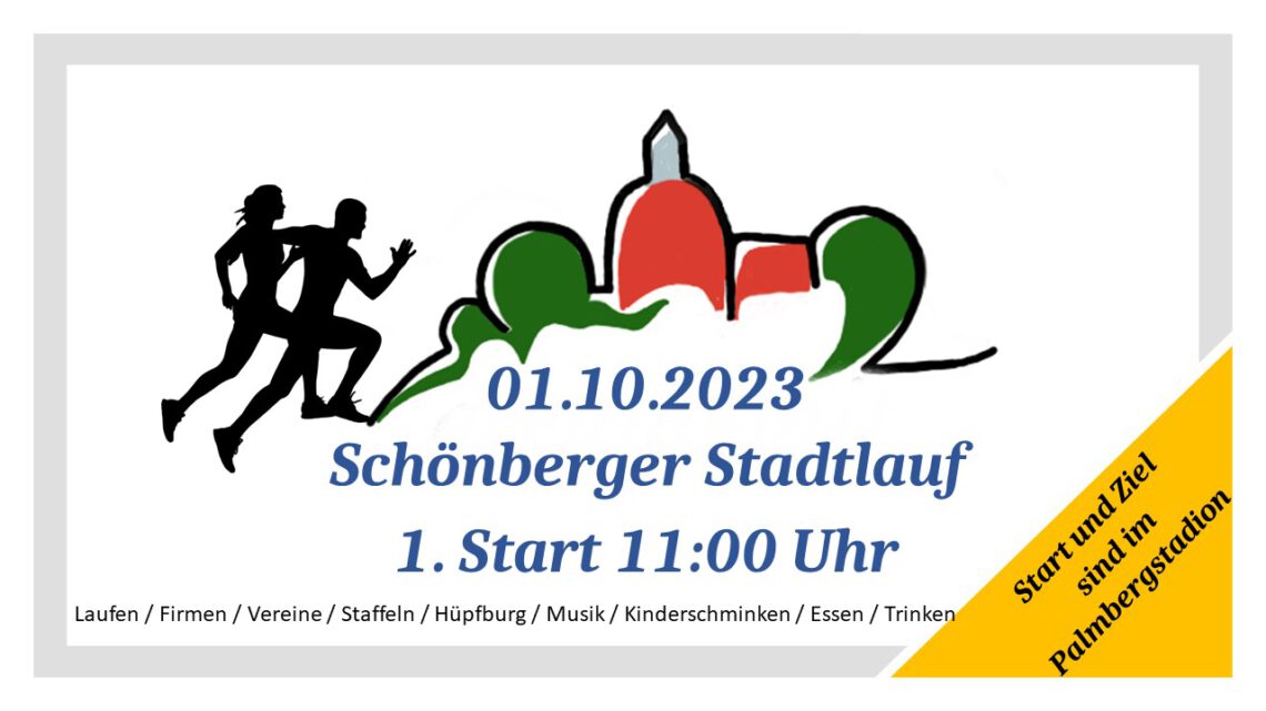 Einladung zum Schönberger Stadtlauf 2023